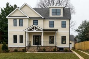 Exterior of a modular home named Quantico